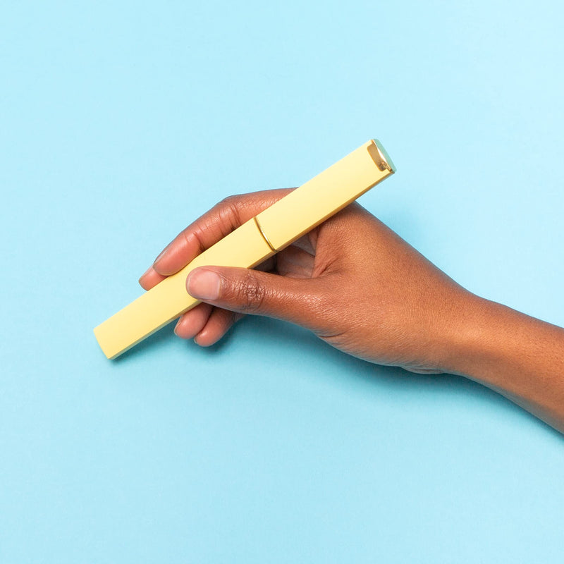 [Australia] - Premium Czech Glass Nail File by Bona Fide Beauty - Birthday Gifts for Women - Crystal Nail File Yelloworange 
