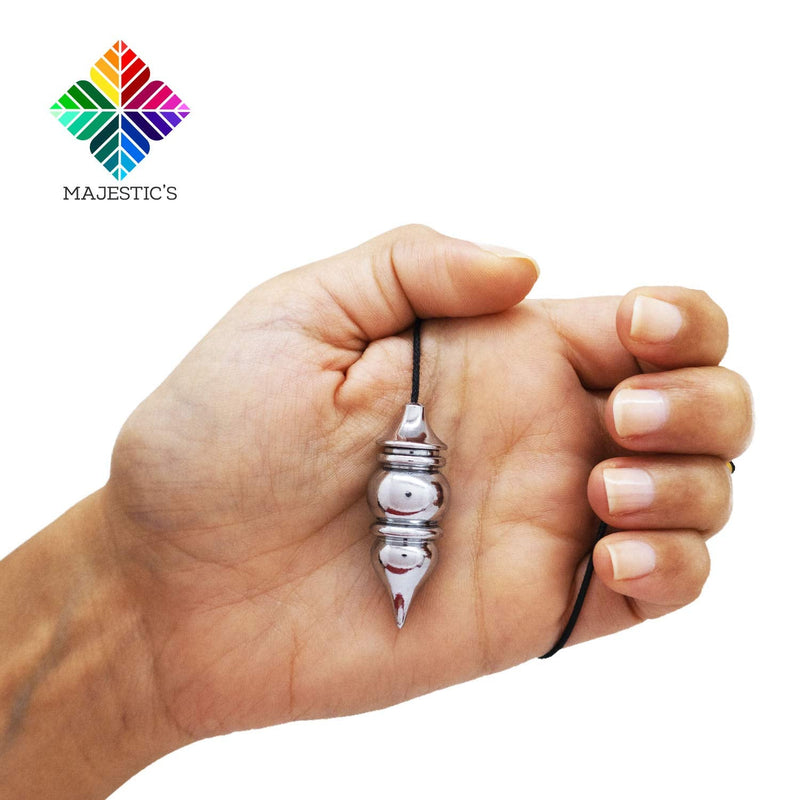[Australia] - Esoteric / Oracle Pendulum - Egyptian Pendulum Venus with Witnesses - Radiesthesia Pendulum - Chrome - 26 g 