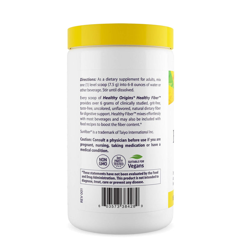[Australia] - Healthy Origins Fiber All Natural, Non-GMO, 7.9 Ounce 