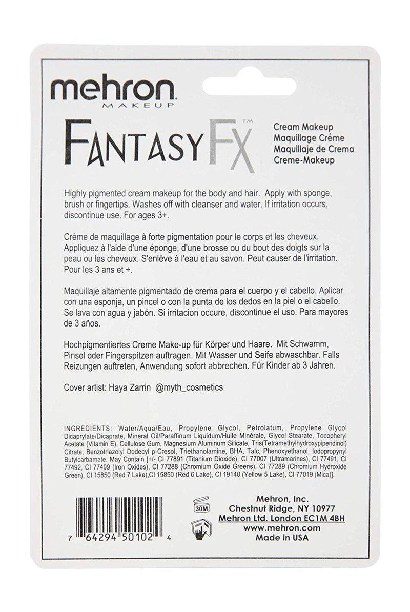 [Australia] - Mehron Makeup Fantasy F/X Water Based Face & Body Paint (1 oz) (BLACK) Black 