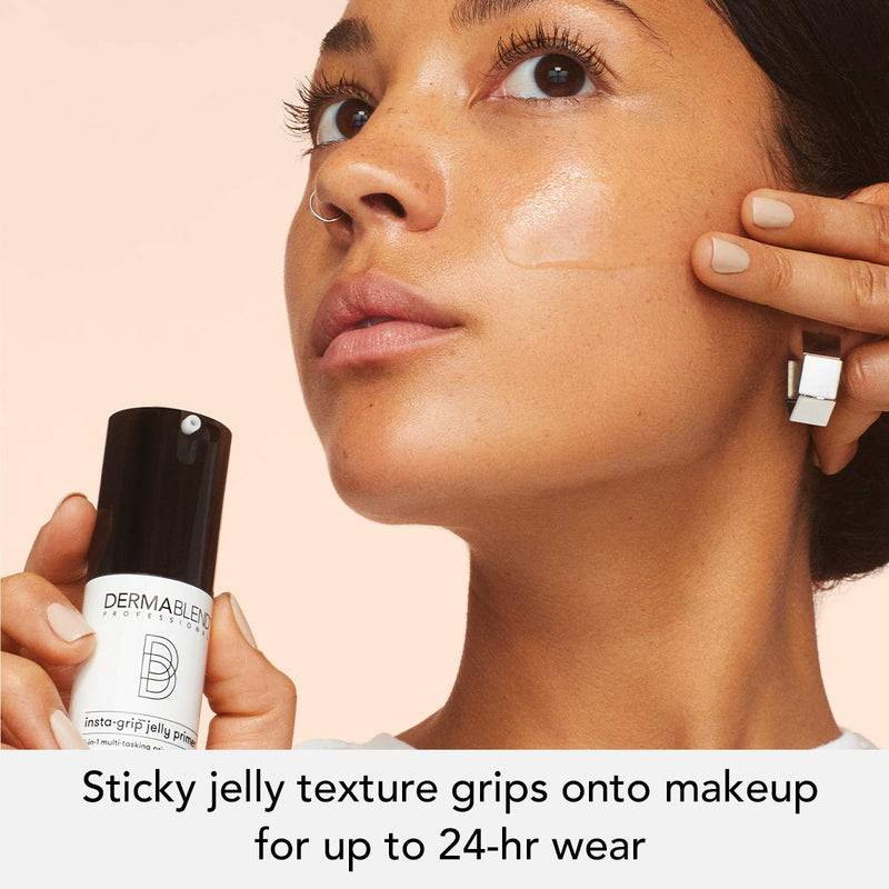 [Australia] - Dermablend Professional Insta-Grip Jelly Primer - 3-in-1: 24-Hour Makeup Extender, Instant Moisturizer, and Skin Tightening Mask - Dermatologist-Created, Fragrance-Free, Allergy-Tested - 30 ml 