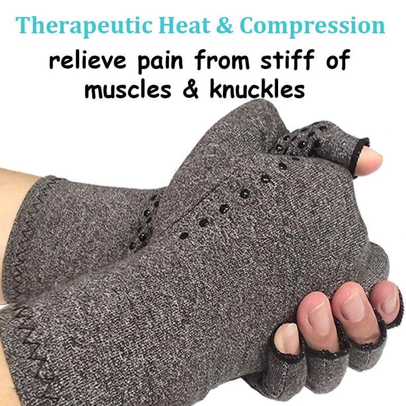 [Australia] - Compression Arthritis Gloves for Men Women Arthritis Compression Gloves Medium (1 Pair) 