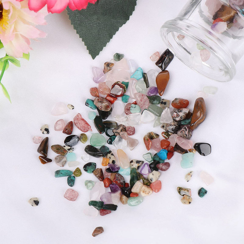 [Australia] - Tumbled Crystals Stone Mini Mixed Chakra Healing Crystals Set Natural Pocket Gemstones for Reiki Crystal Therapy Collection Home Decor Yoga with Storage Box（35g） 