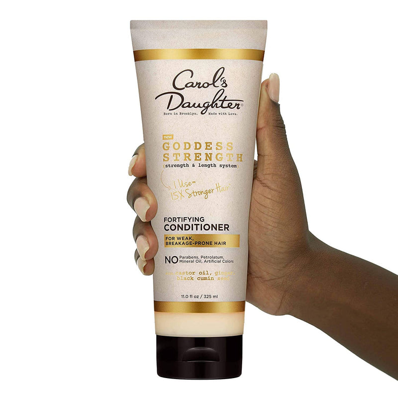 [Australia] - Carol’s Daughter Goddess Strength Conditioner with Castor Oil for Curly, Wavy, Natural Hair, Anti-breakage Deep Conditioner, Hair Mask and Detangler, Add Moisture to Dry, Damaged Hair, 11 fl oz 