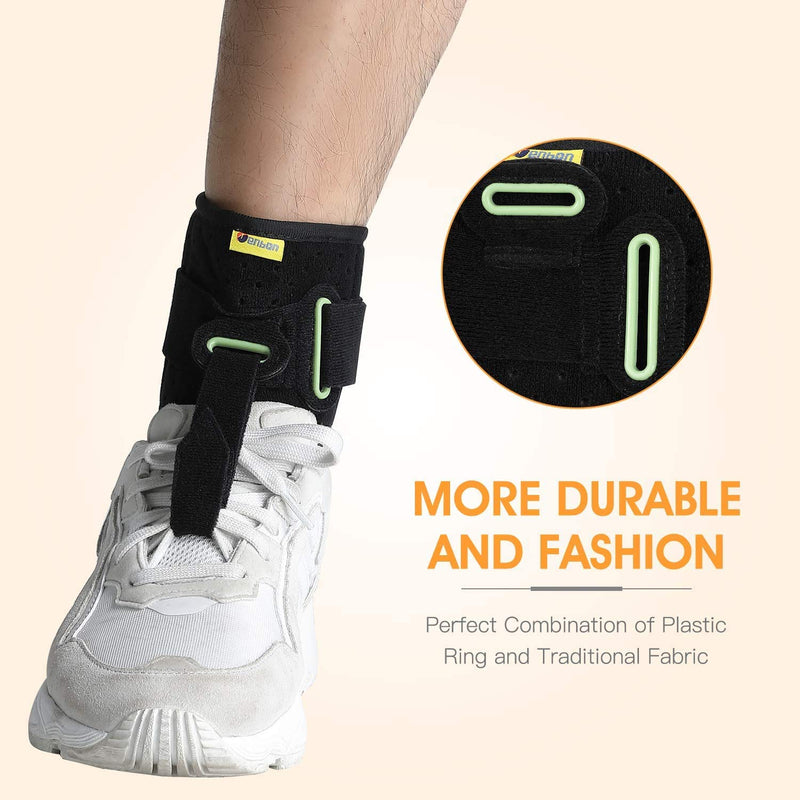 [Australia] - TENBON Ankle Support Drop Foot Brace Orthosis - Comfort Cushioned Adjustable Wrap Compression For Improved Walking Gait, Prevents Cramps Ankle Sprains 