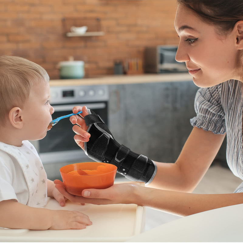 [Australia] - T TIMTAKBO Thumb Spica Splint Wrist Brace, Carpal Tunnel Wrist and Thumb Brace Rigid Support, Wrist Splint Night Support Thumb Stabilizer , Wrist Brace Hand Brace for Sprained Wrist, Arthritis, Tendonitis, Ligament Injury, Left Right Hand, SML Medium 