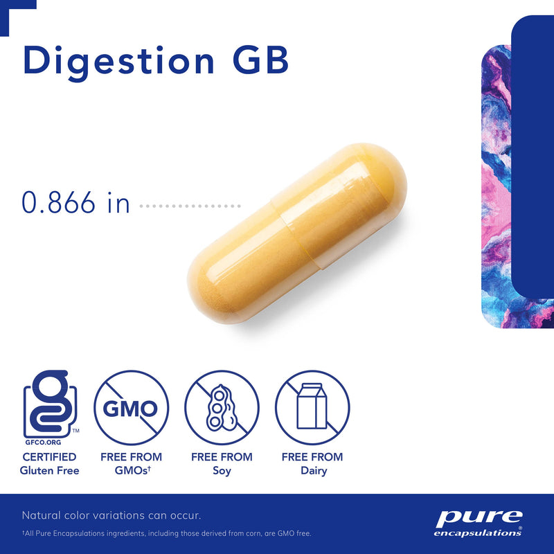 [Australia] - Pure Encapsulations Digestion GB | Digestive Enzyme Supplement to Support Gall Bladder and Digestion of Fat, Carbohydrates, and Protein* | 180 Capsules 180 Count (Pack of 1) 