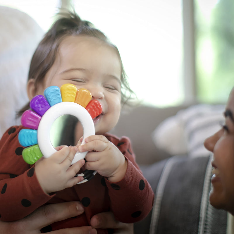 [Australia] - Baby Einstein, Outstanding Opus The Octopus, Sensory Rattle and Teether Multi-Use Toy, BPA Free and Chillable, 3 Months and up, 1pk Pink 