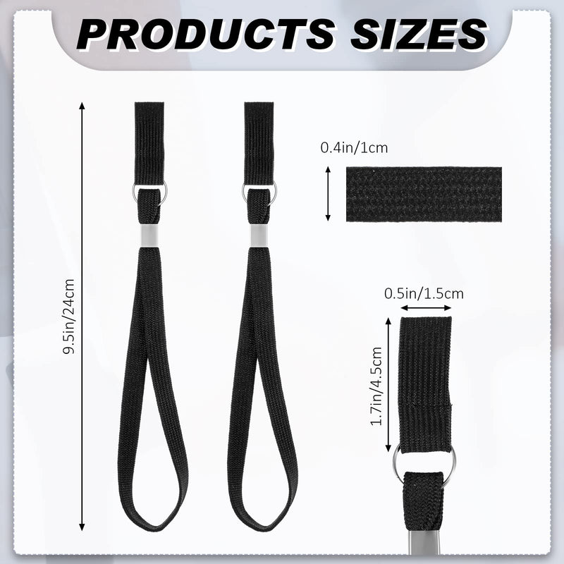 [Australia] - Wrist Loop for Walking Sticks Black Walking Stick Strap Walking Stick Accessories Wrist Strap 2 