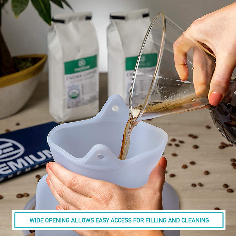 [Australia] - Reusable Silicone Enema Bag Kit-2L Coffee and Water Enema Cleansing 6.55ft Long Silicone Hose Anal Douche for Women and Men 