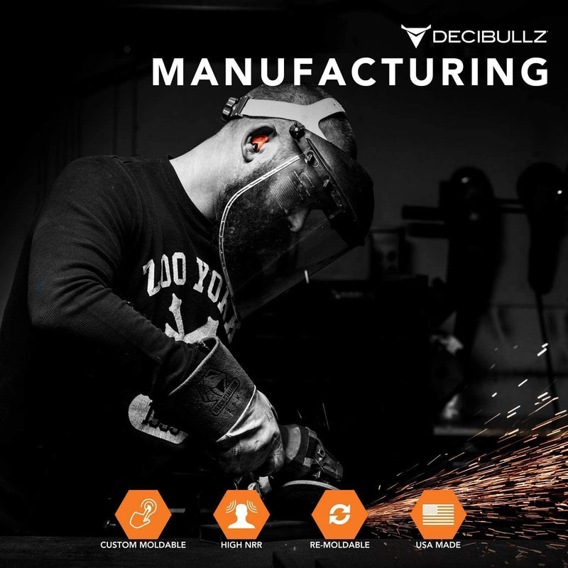 [Australia] - Decibullz Custom Molded Earplugs Pro Pack (Orange) 