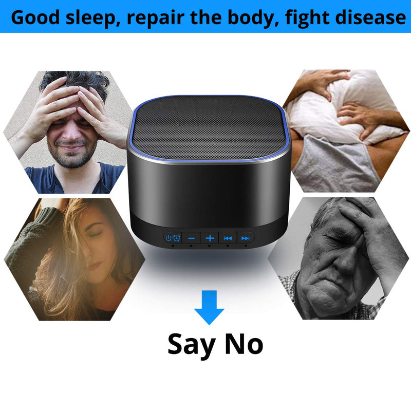 [Australia] - Magicteam Sound Machines White Noise Machine with 20 Non Looping Natural Soothing Sounds and Memory Function 32 Levels of Volume Powered by AC or USB and Sleep Sound Timer Therapy for Baby Kids Adults 