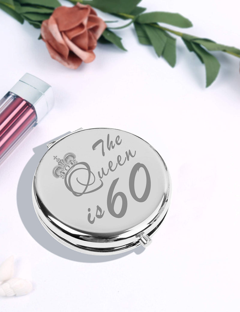 [Australia] - 60th Birthday Mirror, 60th Birthday Makeup Bag, 60th Birthday Gifts for Women, 60th Birthday Gifts Ideas, Birthday Gift 60 Year Old Woman, 60 Birthday Gifts for Women, 60th Bday Gifts for Women 