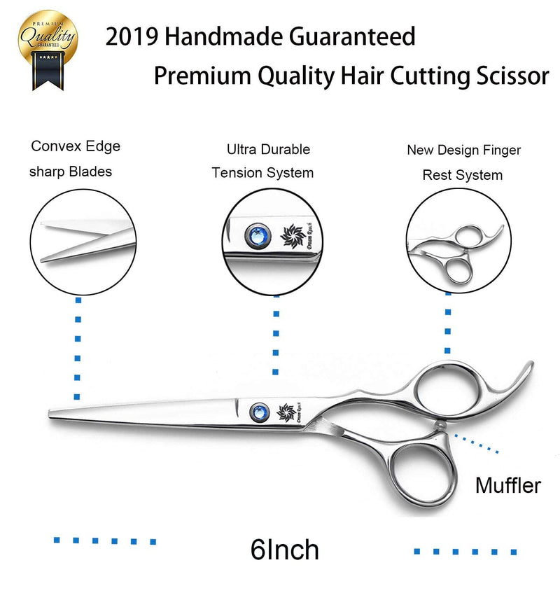[Australia] - Professional 6 inch Thinning Shears Hair Cutting Scissors Barber Salon Hairdressing Shears for Women and Men (Hair Cutting Set) Hair Cutting Set 