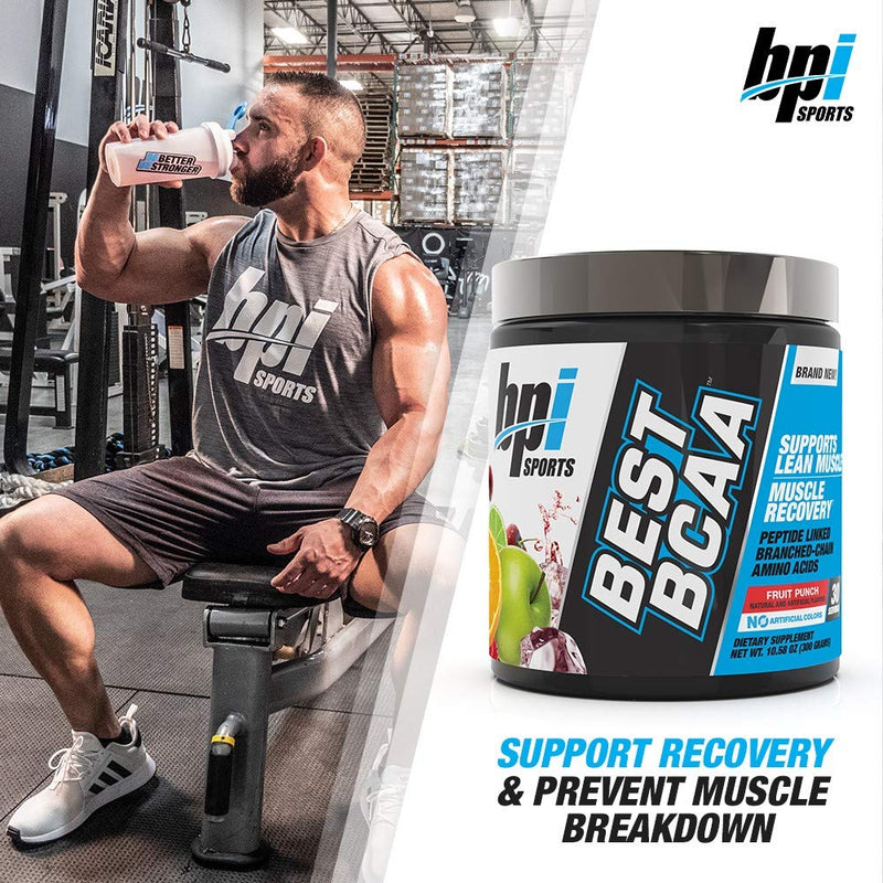 [Australia] - BPI Sports Best BCAA - Building Blocks of Protein and Muscle - Post-Workout Recovery - Weight Loss Support - Fruit Punch, 30 Servings, 300 grams 30 Servings (Pack of 1) 