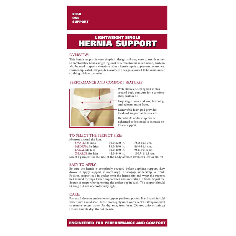 [Australia] - OTC Hernia Support, Single Herniation, Inguinal Scrotal Treatment, Left or Right Side, Small (Right Side) Small (Right Side) 