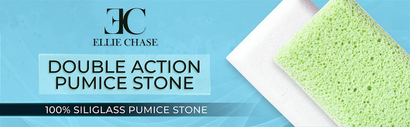 [Australia] - Ellie Chase Double Sided 100% Siliglass Pumice Stone Callus Remover, Exfoliates Feet & Smooths Skin, 1 Pack 