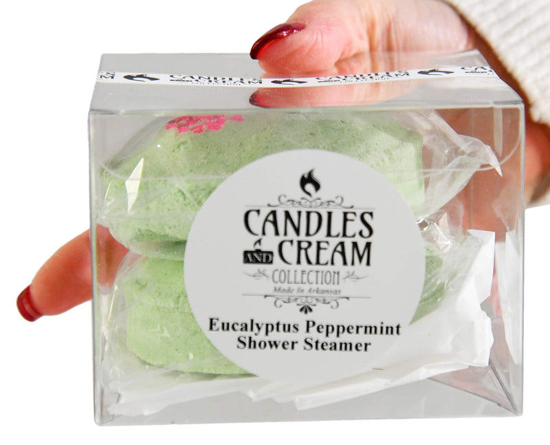 [Australia] - Candles and Cream Eucalyptus Peppermint Shower Steamer-Aromatherapy & Stress Relief, Restore & Soothe Body-Set of 2 