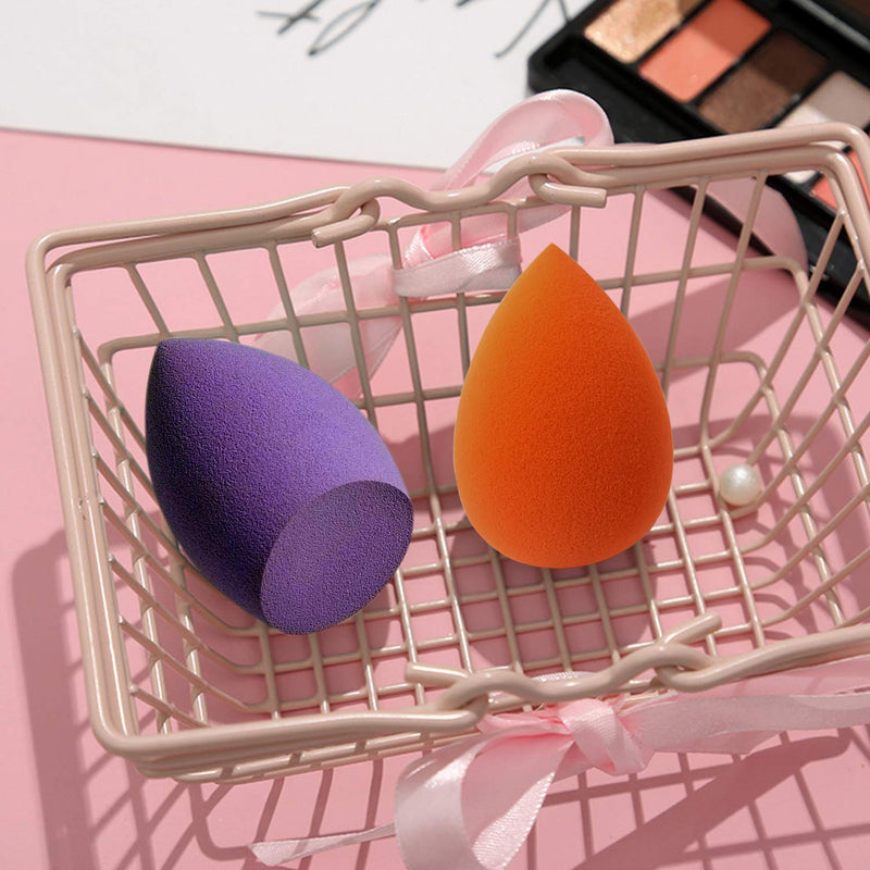 [Australia] - LUDOUPIER 5 Pcs Makeup Sponge Set Blender Beauty Foundation Blending Sponge, Flawless for Liquid, Cream, and Powder, Multi-colored Makeup Sponges 