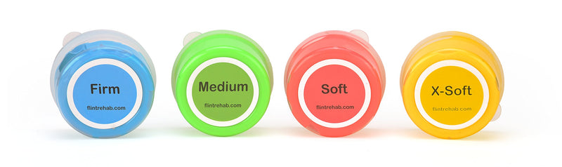 [Australia] - FlintRehab Premium Quality Therapy Putty (4 Pack, 3-oz Each) for Hand Exercise Rehab. Fidgeting, and Stress Relief… 