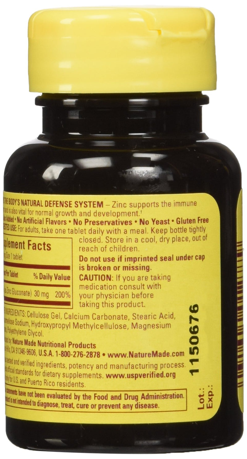[Australia] - Nature Made Zinc Tabs - 30 mg - 100 ct 