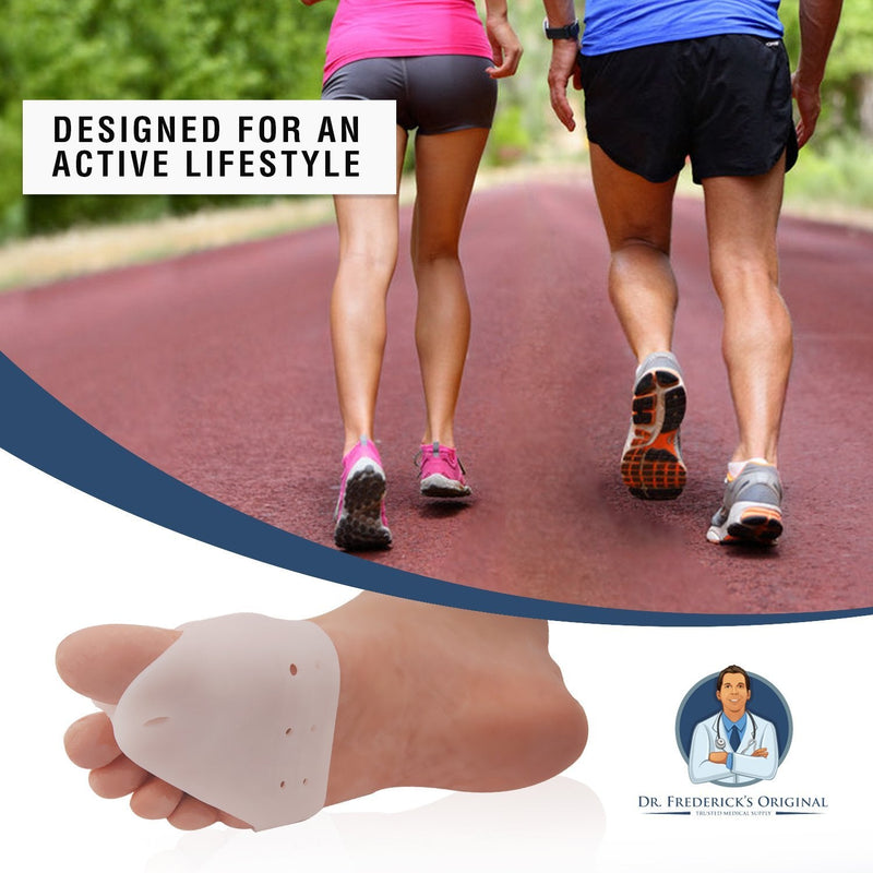 [Australia] - Dr. Frederick's Original Deluxe Ball of Foot Cushions & Bunion Pad - 2 Pieces - Foot Pads to Help Relieve Hallux Valgus, Tailor's Bunion, and Forefoot Pain - Get Back to Your Active Lifestyle 