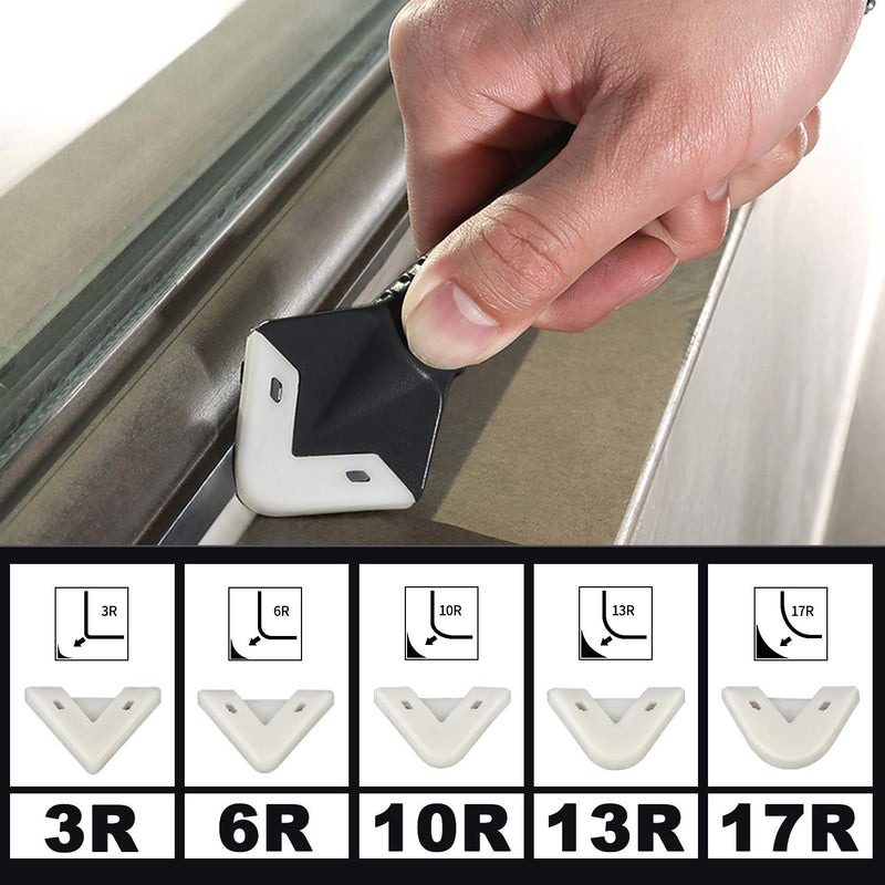 [Australia] - King&Charles Caulking Tool, Caulk Remover& Glass Glue Angle Scraper, 3 in 1 Silicone Caulking Tool Kit - Caulk Removal Tool 