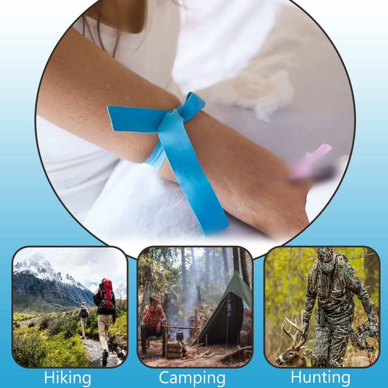 [Australia] - HXCH Outdoor Disposable Med Tourniquet - First Aid Survival Emergency Supplies, TPE, Latex Free, 18 inch Long, 25 Pcs/Roll 