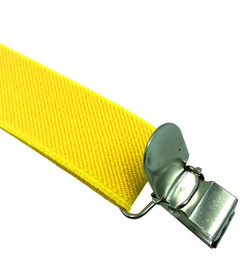 [Australia] - Consumable Depot Solid Color Suspenders Y-Back | Adjustable and Elastic | Yellow 