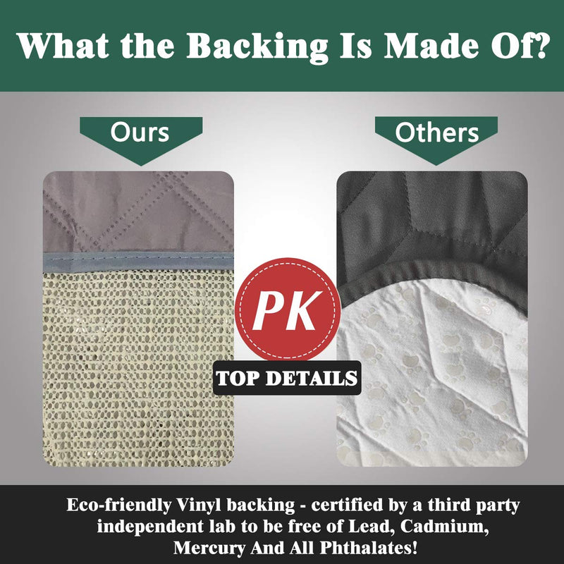 [Australia] - GRUENERDE Waterproof Chair Pads for Incontinence Washable Absorbent Seat Protector Pads Reusable Pee Pads for Adults Kids Wheelchair 2pcs Black 22"x21" 