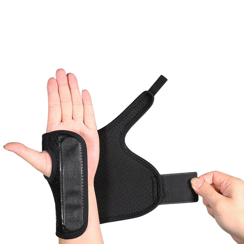 [Australia] - Wrist Brace Left Hand Adjustable Wrist Splint Brace Carpal Tunnel Breathable Neoprene Night Sleep Splint Brace 9'' Wrist Belt Band for Workout Fitness Injury Recovery Prevention 