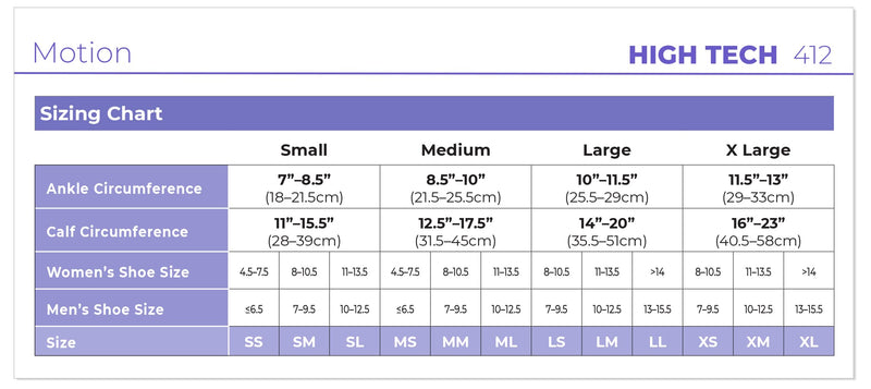 [Australia] - SIGVARIS Men’s & Women’s Motion High Tech 412 Closed Toe Calf-High Socks 20-30mmHg 