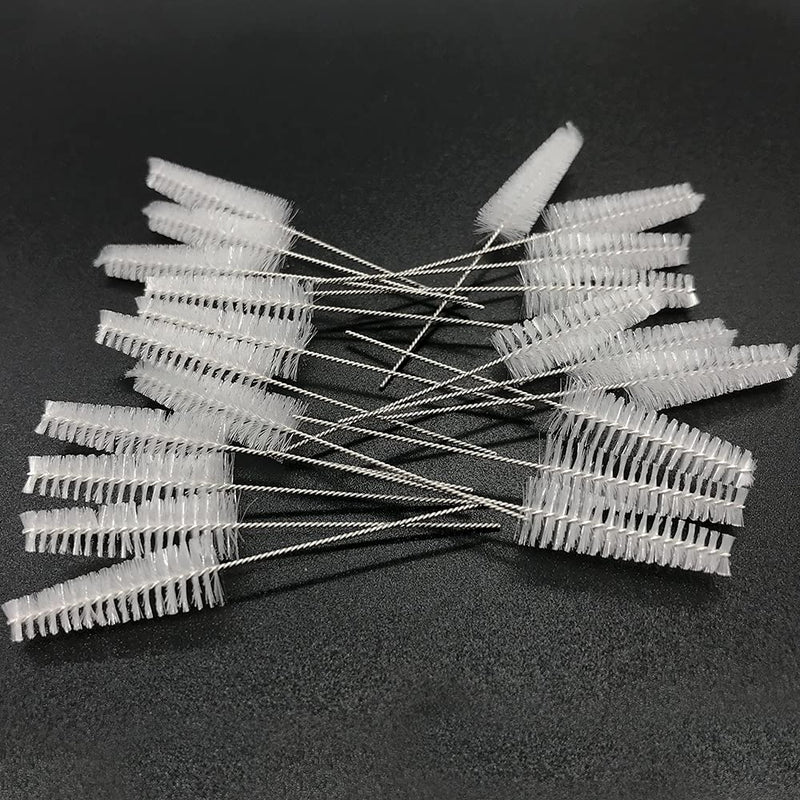 [Australia] - Hearing aid Vent earhook Tube Cleaning Brush Cleaning kit Hearing Amplifier Cleaning Tools Accessories (White, Pack of 10) White 10 Count (Pack of 1) 