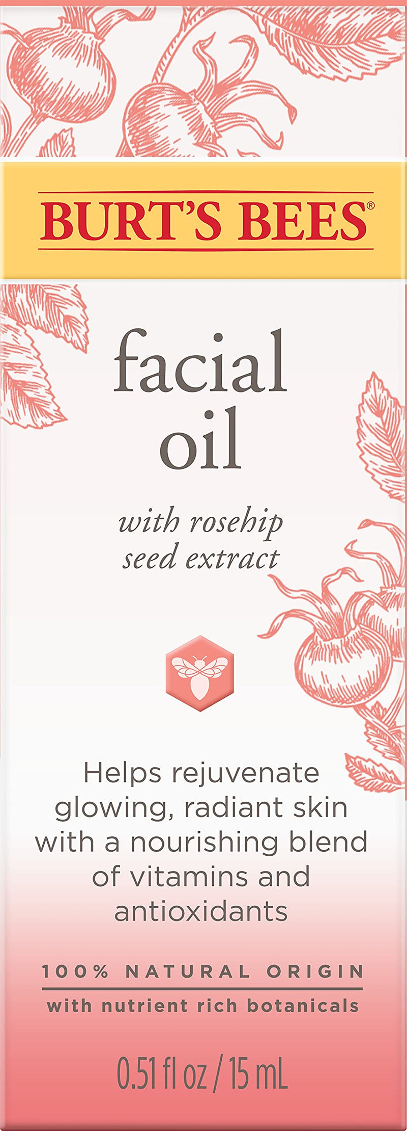 [Australia] - Burts Bees Complete Nourishment Facial Oil for Women 0.51 oz Oil 15 ml (Pack of 1),White 