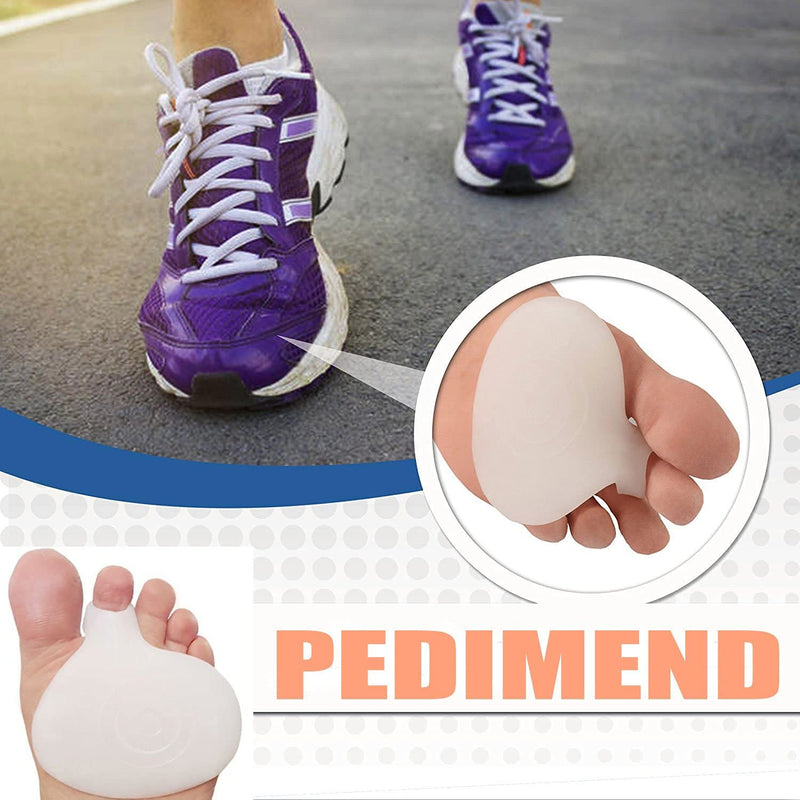 [Australia] - Pedimend Medical Silica Gel Forefoot Pad & Toe Separators - Foot Care Metatarsal / Hard Skin / Morton's Neuroma - Reduce Pain - Relax Pressure Points 