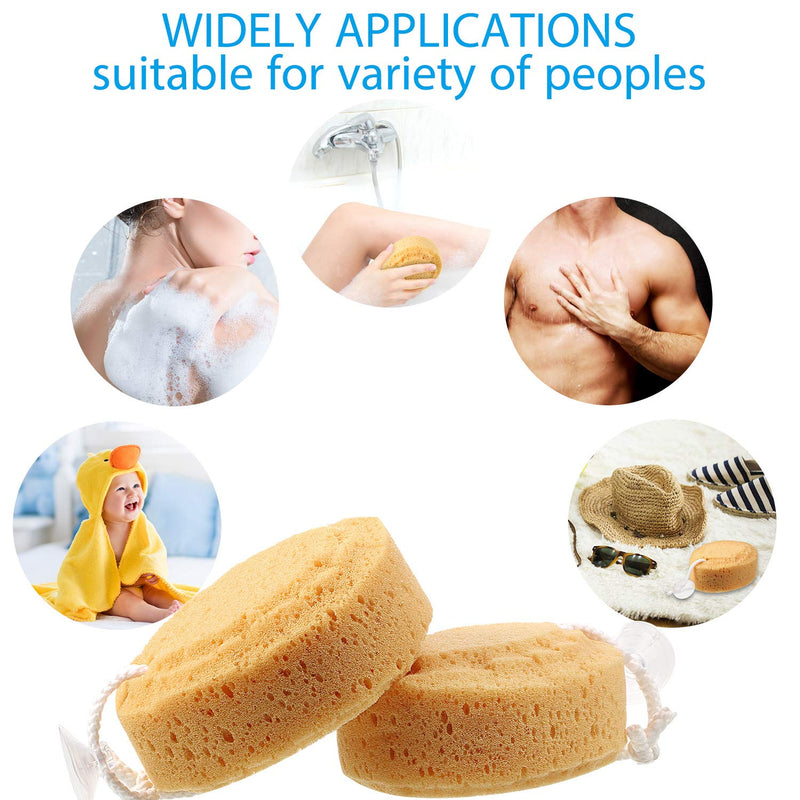 [Australia] - 6 Pieces Foam Body Sponge Soft Exfoliating Bath Sponge Shower Sponge Body Scrubber for Adults and Kids Body Cleansing Supplies, 5.5 Inch 