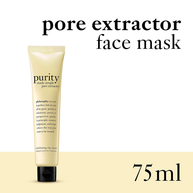 [Australia] - philosophy purity exfoliating clay mask 75ml | acne treatment mask with salicylic acid | anti-blackhead mask 