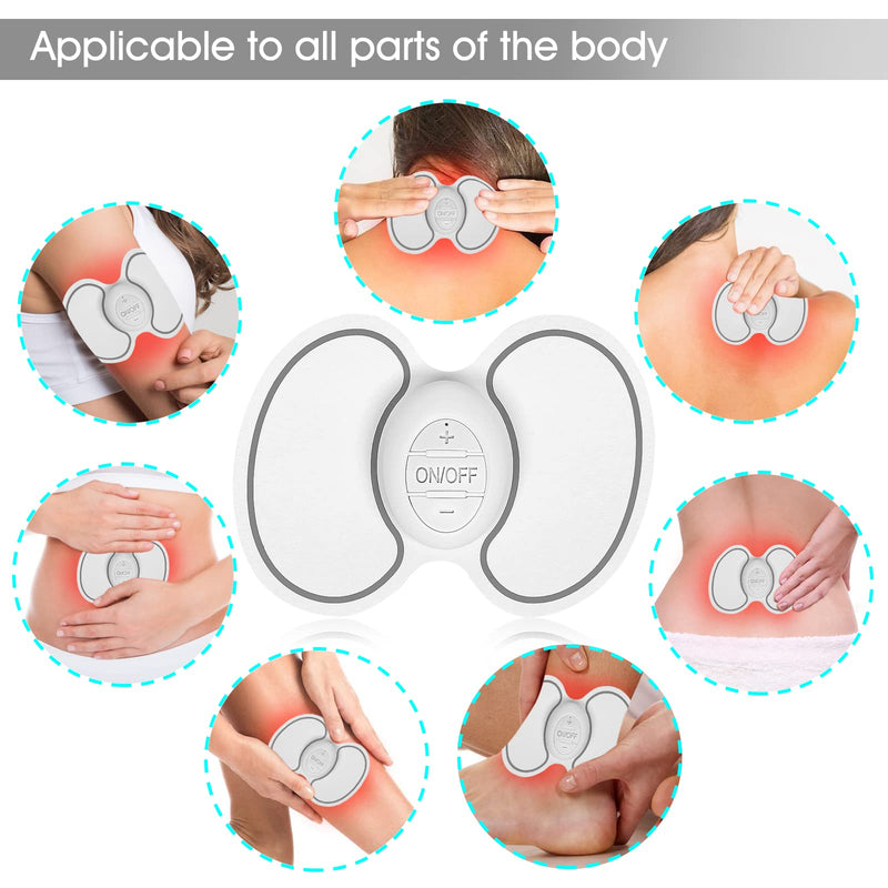 [Australia] - OSITO TENS Unit Muscle Stimulator EMS Massage Machine (FSA HSA Approved Product) Rechargeable Mini Pain Relief Therapy Device Wireless Electric Pulse Massager for Neck Shoulder Back 