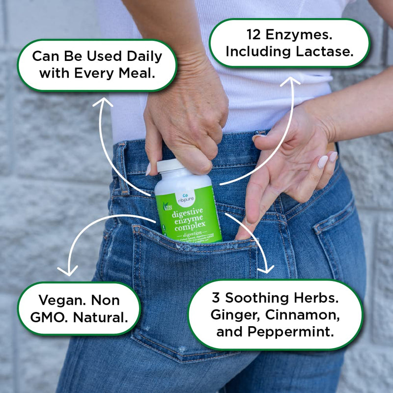 [Australia] - nbpure Digestive Enzyme Complex Vegetarian Capsules, 90 Count 