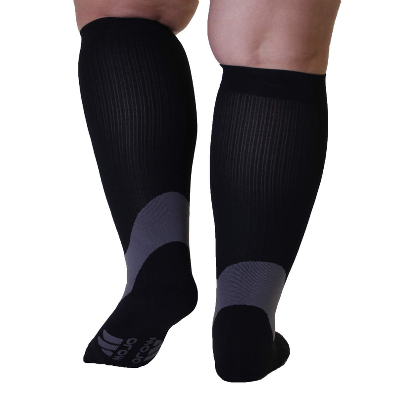[Australia] - Mojo Medical Compression Socks for Women & Men Circulation - 20-30mmHg Large Black 