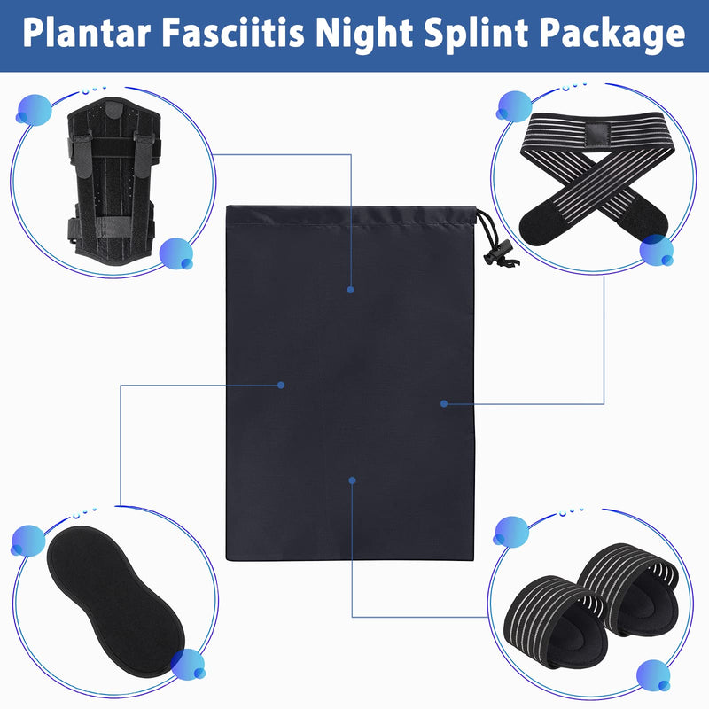 [Australia] - 2021 New Upgraded Plantar Fasciitis Night Splint, Adjustable Ankle Brace Foot Drop Orthotic Brace Night Splint for Plantar Fasciitis, Arch Foot Pain, Achilles Tendonitis Support for Women, Men 