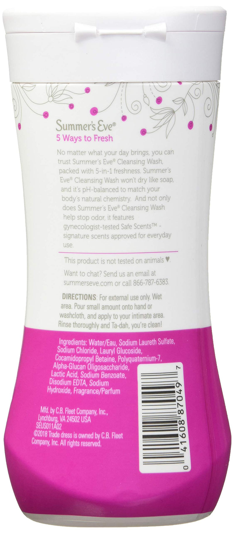 [Australia] - Summer's Eve Cleansing Wash | Simply Sensitive | 9 Ounce | pH-Balanced | Dermatologist & Gynecologist Tested 