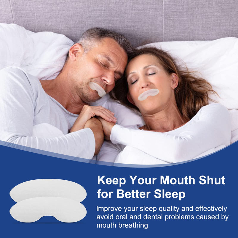 [Australia] - Mouth Tape for Sleeping 90 Pcs, Snoring Solution, Anti Snoring Devices, Sleep Strips Better Nose Breathing, Less Mouth Breathing, Instant Snoring Relief 