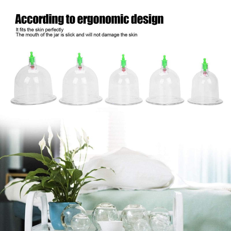 [Australia] - 12 Pieces Cupping Set, Cupping Glasses with Vacuum Pump Cupping Cup Cupping Cup Household Vacuum Cupping kit Pull Out Chinese Massage Body Therapy Massage Vacuum Suction Cup 