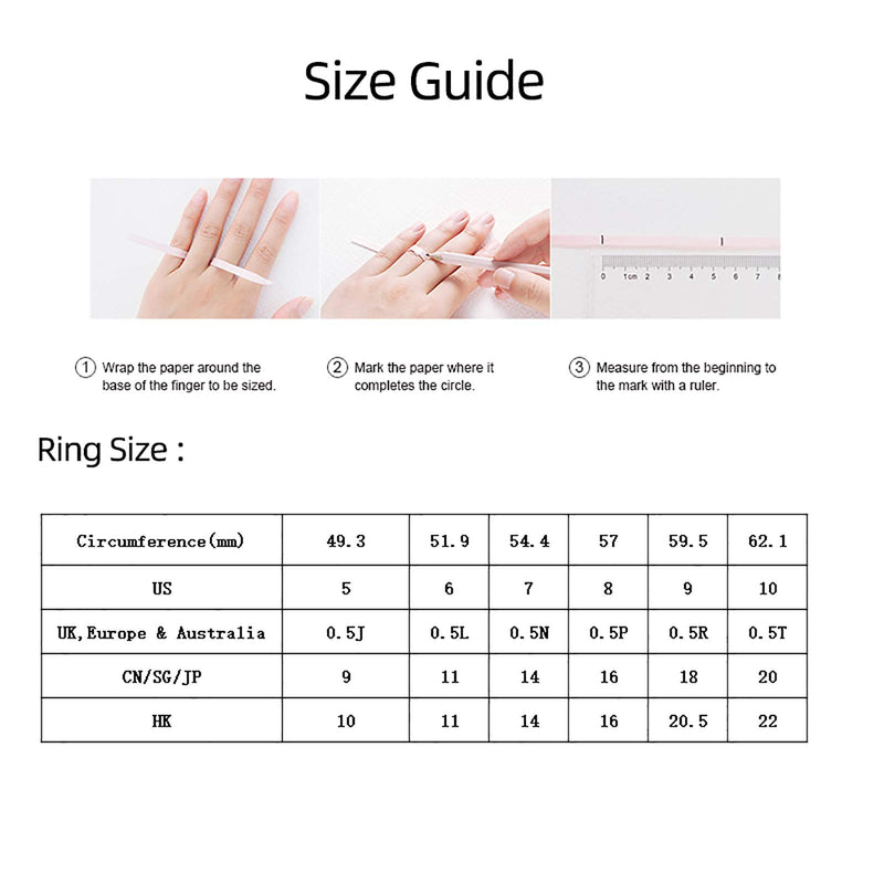 [Australia] - ERPELS Thick Dome Chunky Rings Gold Simple Knuckle Ring Set Twisted Ring Minimalist Statement Ring Size 6-8 4Pcs 