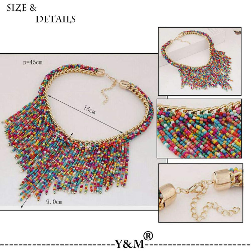 [Australia] - YBMYCM Big Butterfly Pendant Statment Necklace Rhinestone Chain for Women Girl Bling Gold Silver Crystal Layered Choker Necklaces Accessory for Hip Hop Lovers Red 