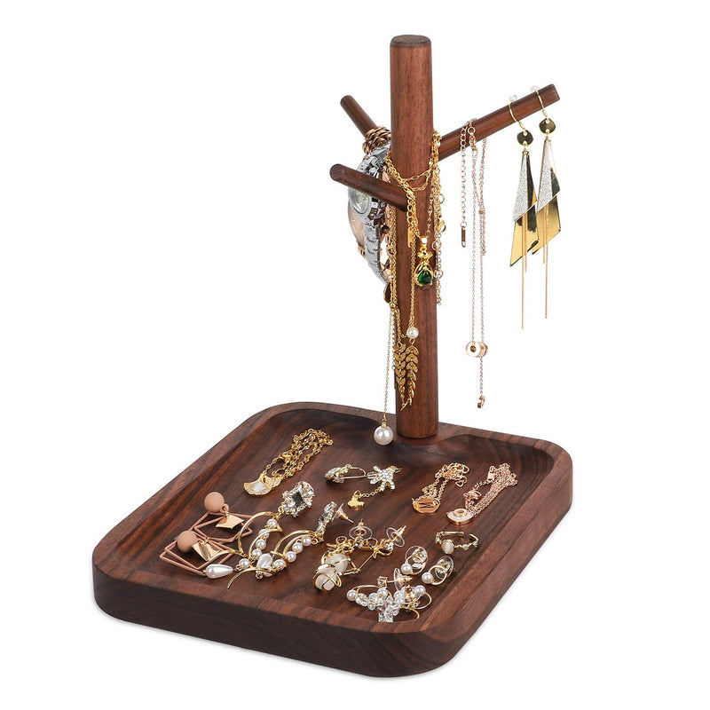 [Australia] - Taihe Jewelry Organizer Tray, 3 Tier Tree Necklaces Stand, Hanging Earring Holder, Display for Bracelets, Rings and Jewelry Accessories, Decorative and Stylish 