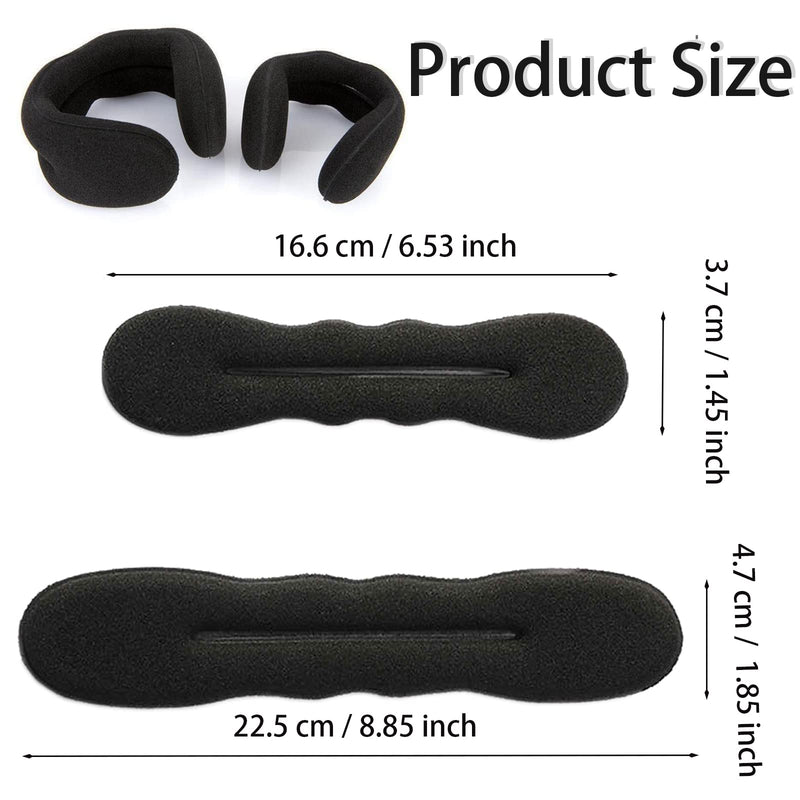 [Australia] - Hair Bun Maker, Lazy Hairpin Tool Bun Shapers Foam Sponge Buns Shaper Accessories, Topsy Tail Hair Tool for Ballet Buns French Twist Waves (2 Large and 2 Small) 