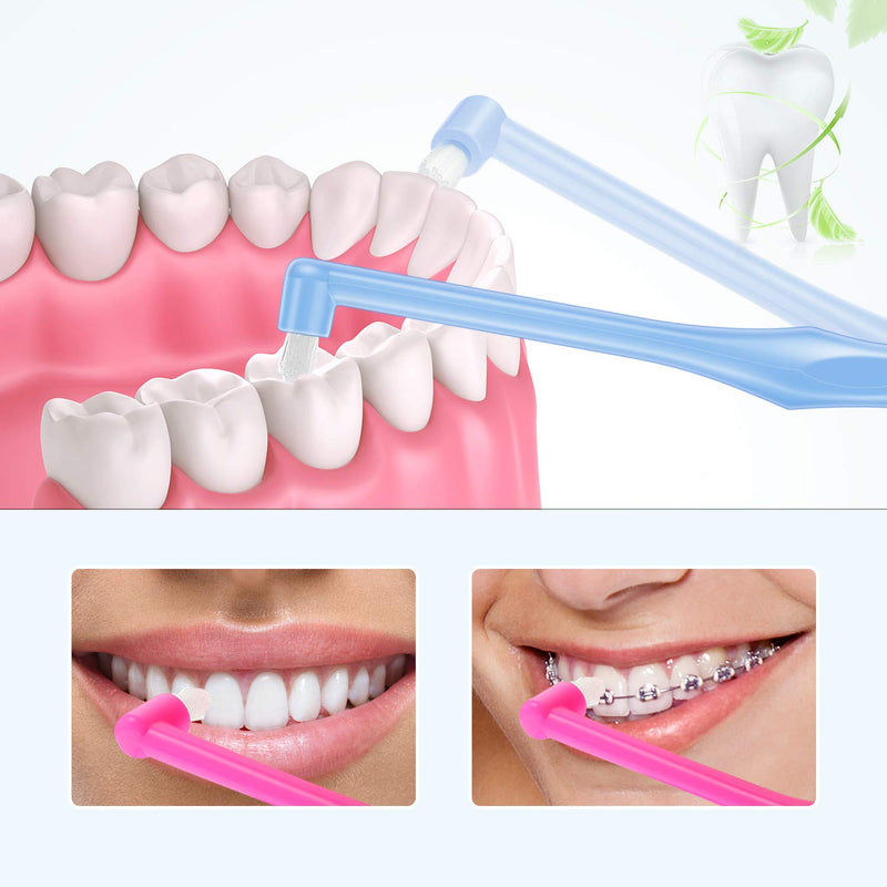 [Australia] - 6 Pieces Tuft Toothbrush Tufted Brush End-Tuft Tapered Trim Toothbrush Soft Trim Toothbrush Single Compact Interdental Interspace Brush for Detail Cleaning 