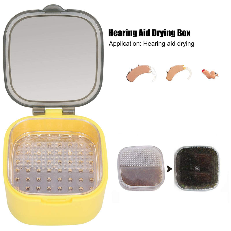 [Australia] - Hearing Aid Dehumidifier, Elderly Child Hearing Aid Drying Box, Portable Hearing Aid Hearing Amplifier Drying Box Set Small Container for Home or Travel 